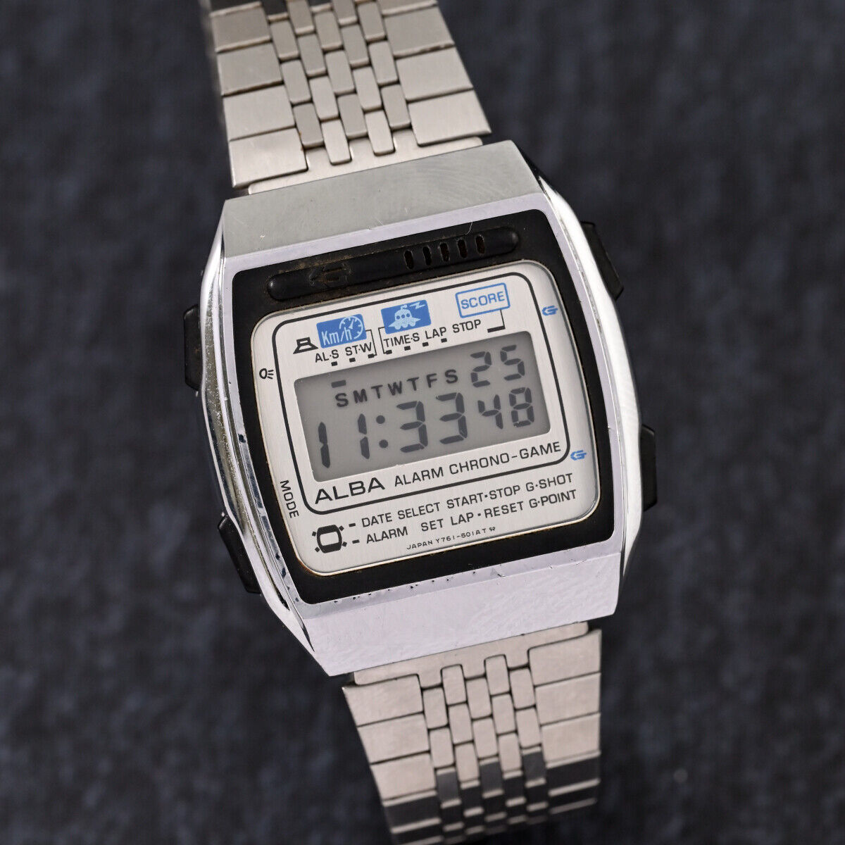 SEIKO ALBA Y761-5010 インベーダー アルバ ゲーム 美品 - 時計