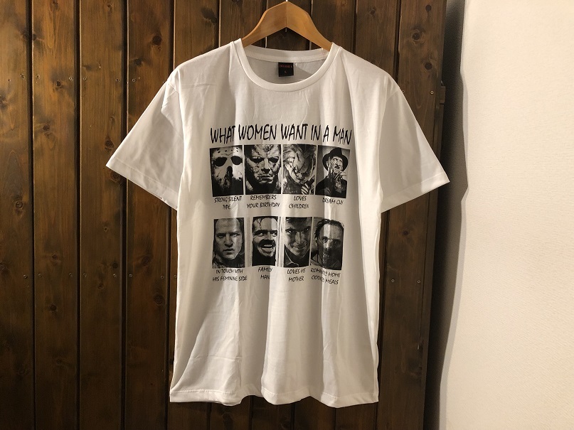 新品○ホラー映画 パロディ プリントTシャツ［L］○ジェイソン