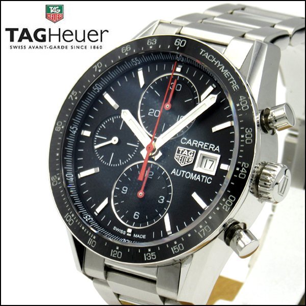 大人の上質  CV201AK クロノグラフ カレラ メンズ腕時計 HEUER/タグホイヤー TAG TS キャリバー16 付属品あり 自動巻き カレラ