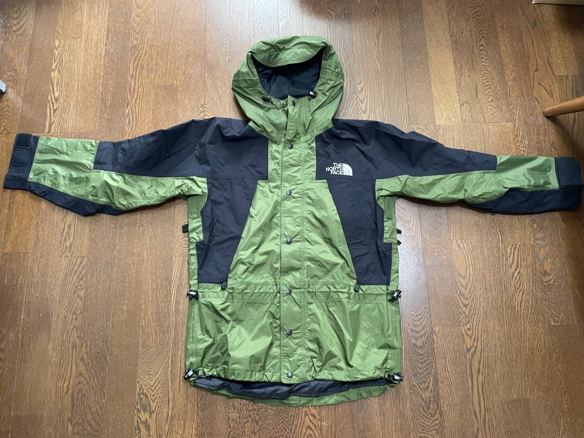 美品 正規店購入 THE NORTH FACE ノースフェイス マウンテンガイドジャケット Lサイズ オリーブグリーン ゴアテックス マウンテンパーカー_画像2