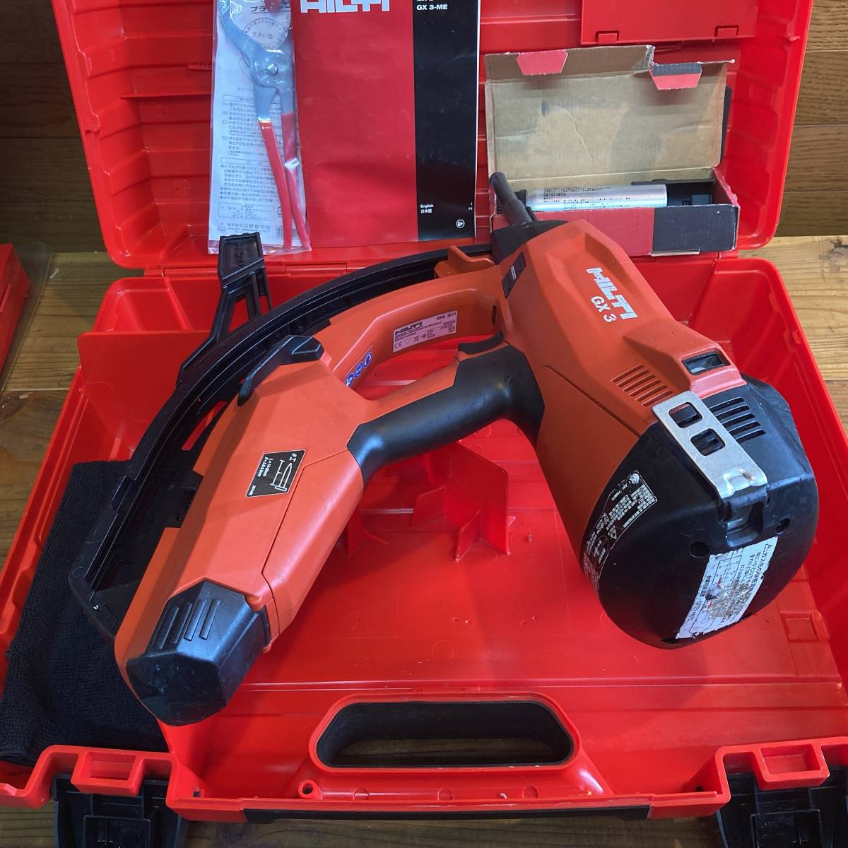 送料無料【7日保証】良品♪HILTI ヒルティ ガス銃 GX3 ガス2本おまけ 送料無料【7日保証】良品♪HILTI ヒルティ ガス銃 GX3 ガス2本おまけ