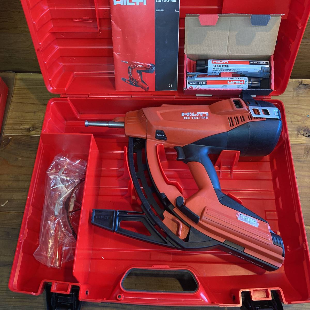 ○HILTI ヒルティー ガス式鋲打機 ガスネイラ GX120-ME ヒルティ ○9