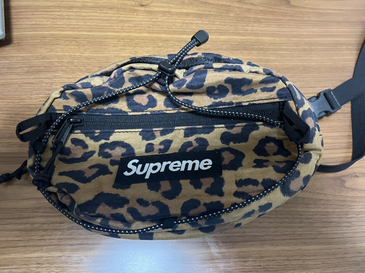 美品 Supreme 20FW Waist bag leopardシュプリームウエストバッグ