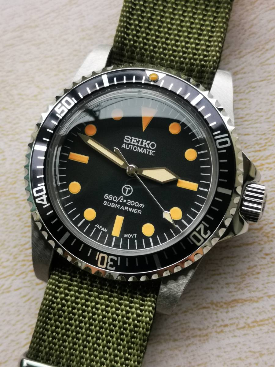 Yahoo!オークション - 1円~ SEIKO カスタム ビンテージ ミリサブ mod...