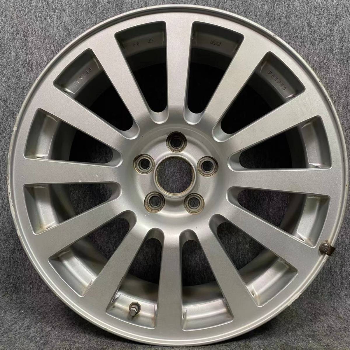 ★激安！売り切り 希少！スバル 純正 BBS　FORGED 鍛造17インチホイール 日本製 中古4本★17×7JJ ET + 45　PCD 100★ 5H★_画像3