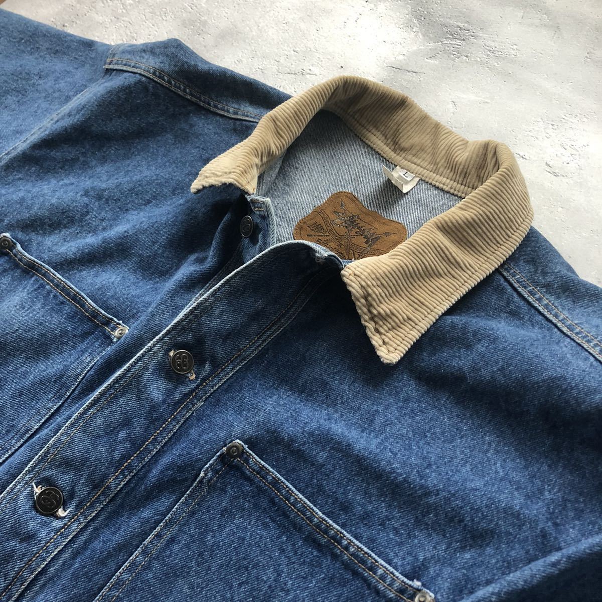 枚数限定 希少!!90s old stussy pointer brand カバーオール