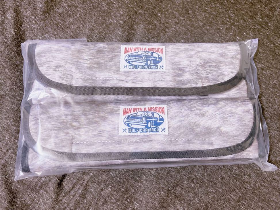 MAN WITH A MISSION seat belt cover (2 piece set ) new goods unopened goods man with car supplies 