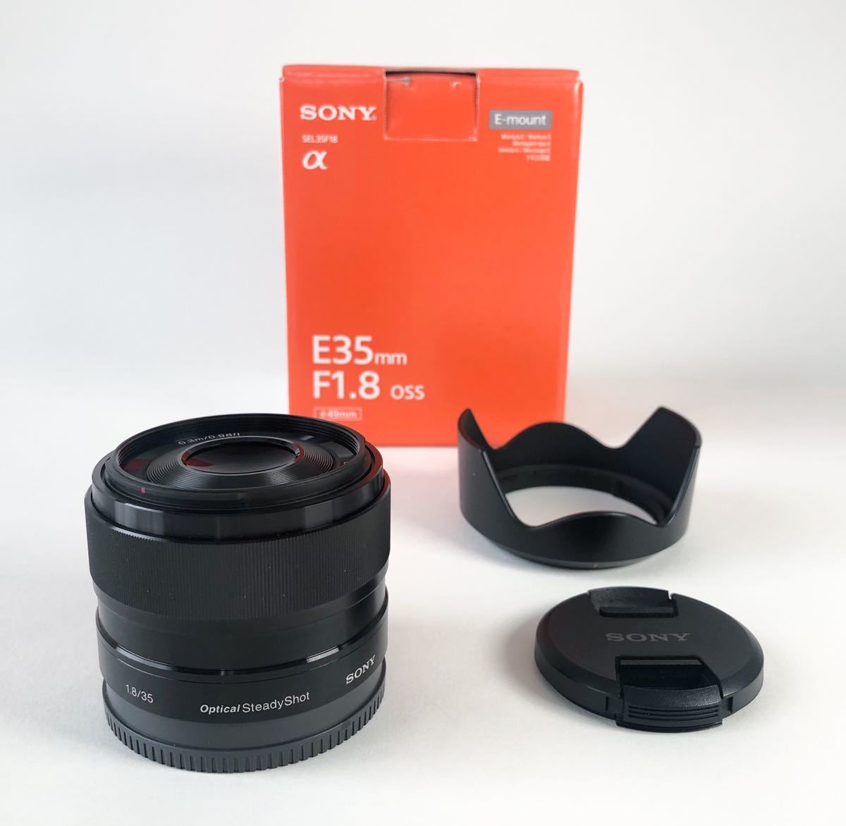 美品】 E 35mm F1.8 OSS ソニー Eマウント用 APS-C専用 SEL35F18