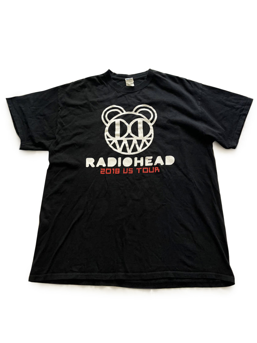 レア！【RADIO HEAD】2018年USツアーTEE XL ロック Tシャツ ★ ST LT MOGWAI 古着 レディオヘッド トムヨーク バンドTシャツ フォトT_画像1