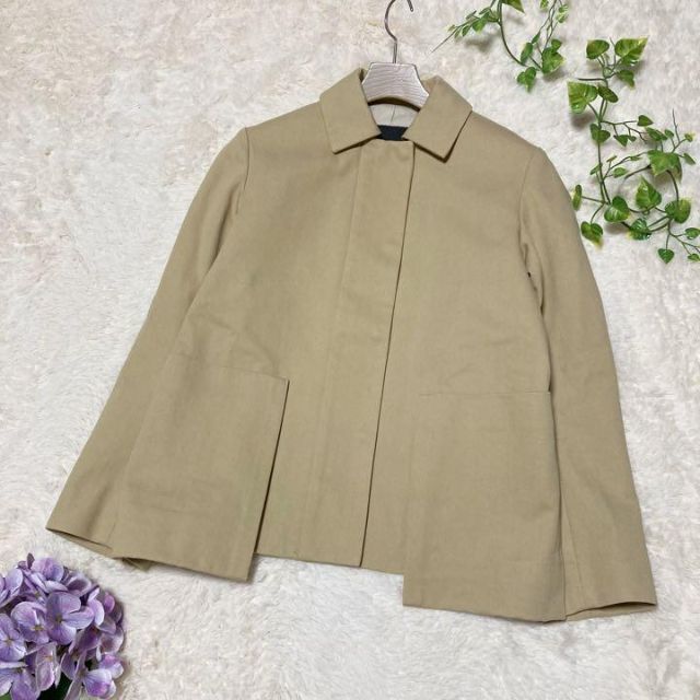 ドゥロワーカルゼ ジャケット カバーオール コットンシルク 36 ドゥロワーカルゼ ジャケット カバーオール コットンシルク 36