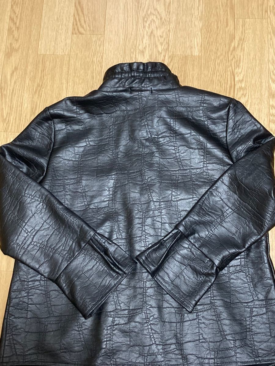 最大99%オフ! 美品 レオナール LEONARD フェイクレザー ブルゾン