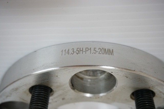 Durax デュラックス ワイドトレッドスペーサー 左右 PCD114.3×5H 5穴 P1.5 20mm 2枚セット_画像4
