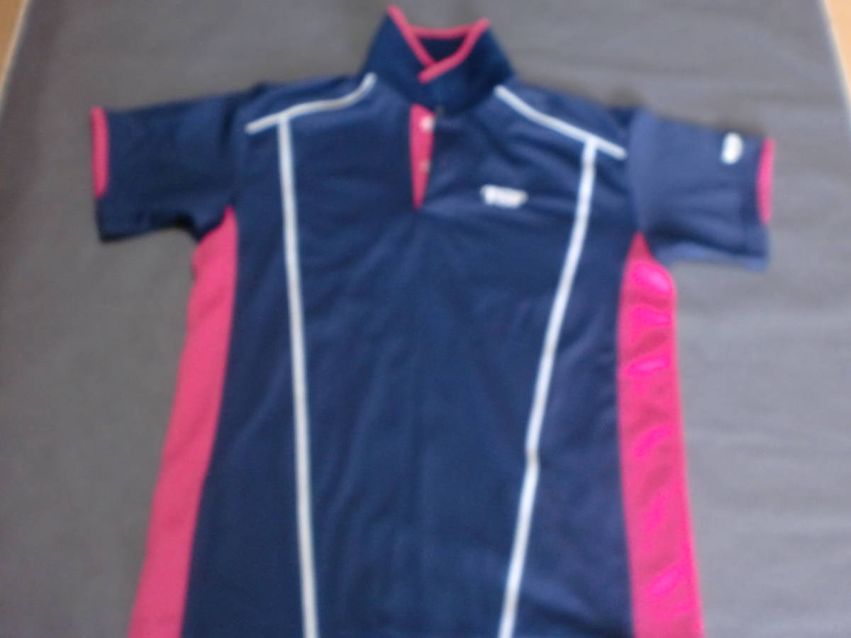 TSP( чай e Spee )rekta рубашка темно-синий настольный теннис форма настольный теннис одежда размер S ta-26
