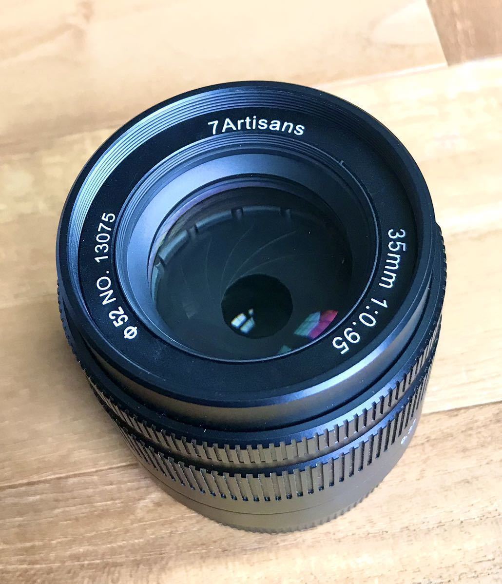 美品】七工匠 7Artisans 35mm F0.95 単焦点レンズ Eマウント オマケ