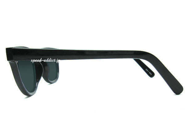 CLASSIC BOSTON SUNGLASS BLACK × SMOKE/クラシックボストンサングラス黒縁ぶちフレームシェイプuv紫外線カット花粉症防塵防風アイウェア_画像4