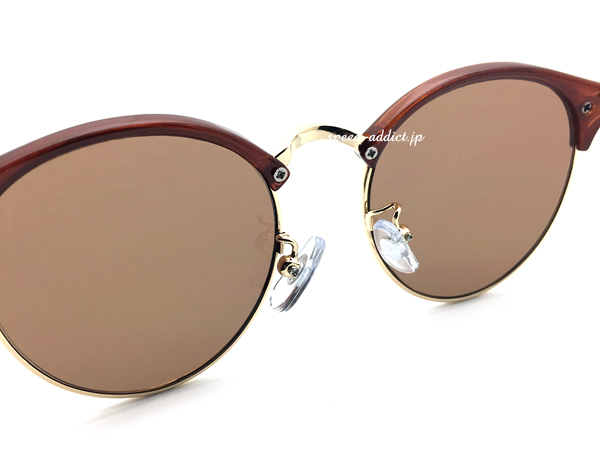 CLASSIC BOSTON SIRMONT BROW SUNGLASS BROWN・GOLD × LIGHT BROWN/クラシックボストンサーモントブロウサングラスuvカットクラシカル_画像6