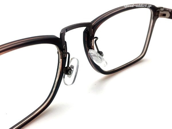 SQUARE BRIDGE SUNGLASS BROWN × CLEAR/スクエアブリッジサングラスブラウン茶クリアー透明伊達ダテ眼鏡メガネめがねイタリアンデザインuv_画像7