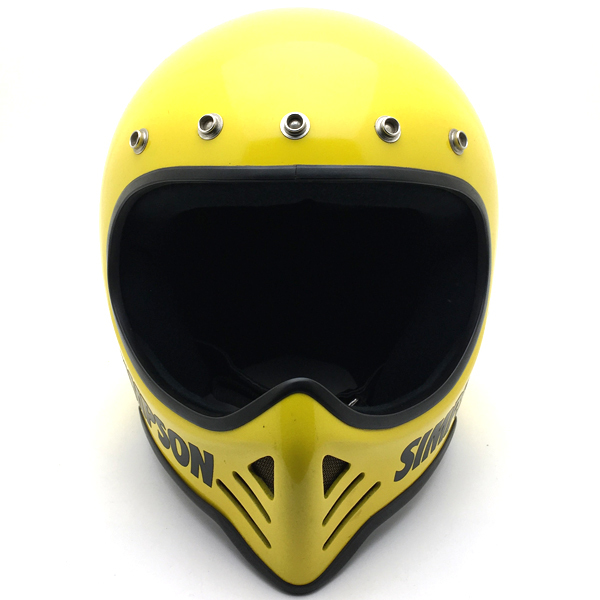  free shipping SIMPSON M52 YELLOW 58cm/ Simpson yellow color yellow vintage helmet off-road full-face motocross Tracker vmxmadmaxm50