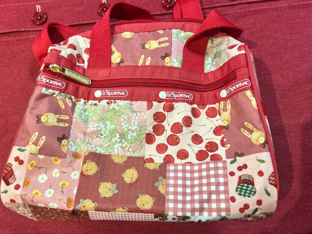 レスポートサック LeSportsac ピンクハウス　pinkhouse レスポ　パッチワーク　バッグ　テディ