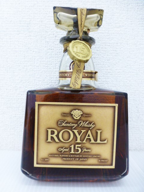 26933】◇未開栓 ウイスキー SUNTORY/サントリー ROYAL/ローヤル 15年
