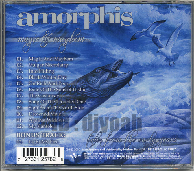 フィンランド 北欧 メロデス AMORPHIS / MAGIC & MAYHEM - TALES FROM THE EARLY YEARS アモルフィス DEATH METAL HEAVY メロディック デス_画像2