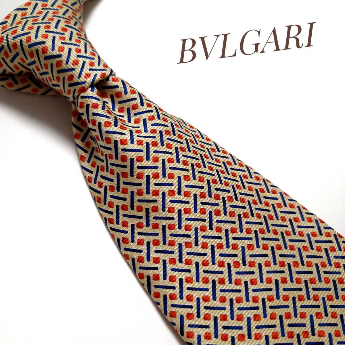 美品 BVLGARI ブルガリ ネクタイ ハイブランド 青など 1321の画像1