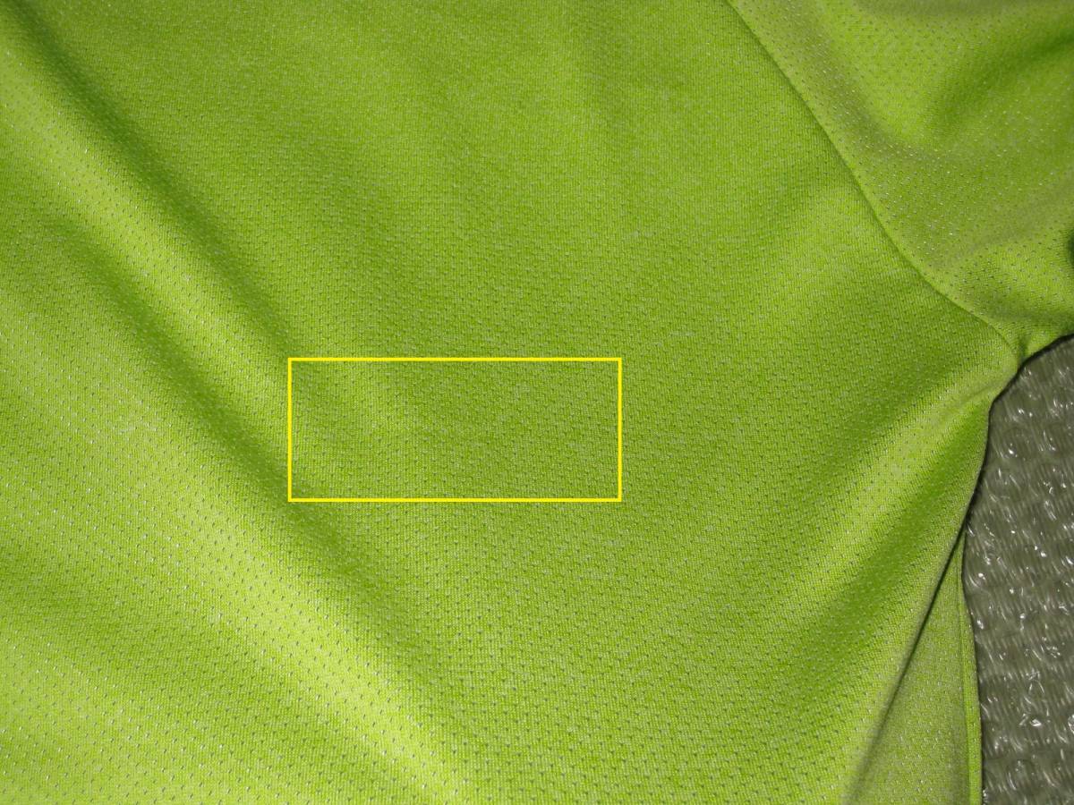 未使用品タグ付き Kaepa / ケイパ 吸水速乾 Tシャツ サイズ:4L グリーン 送¥185～_小さな横筋が一本あり。