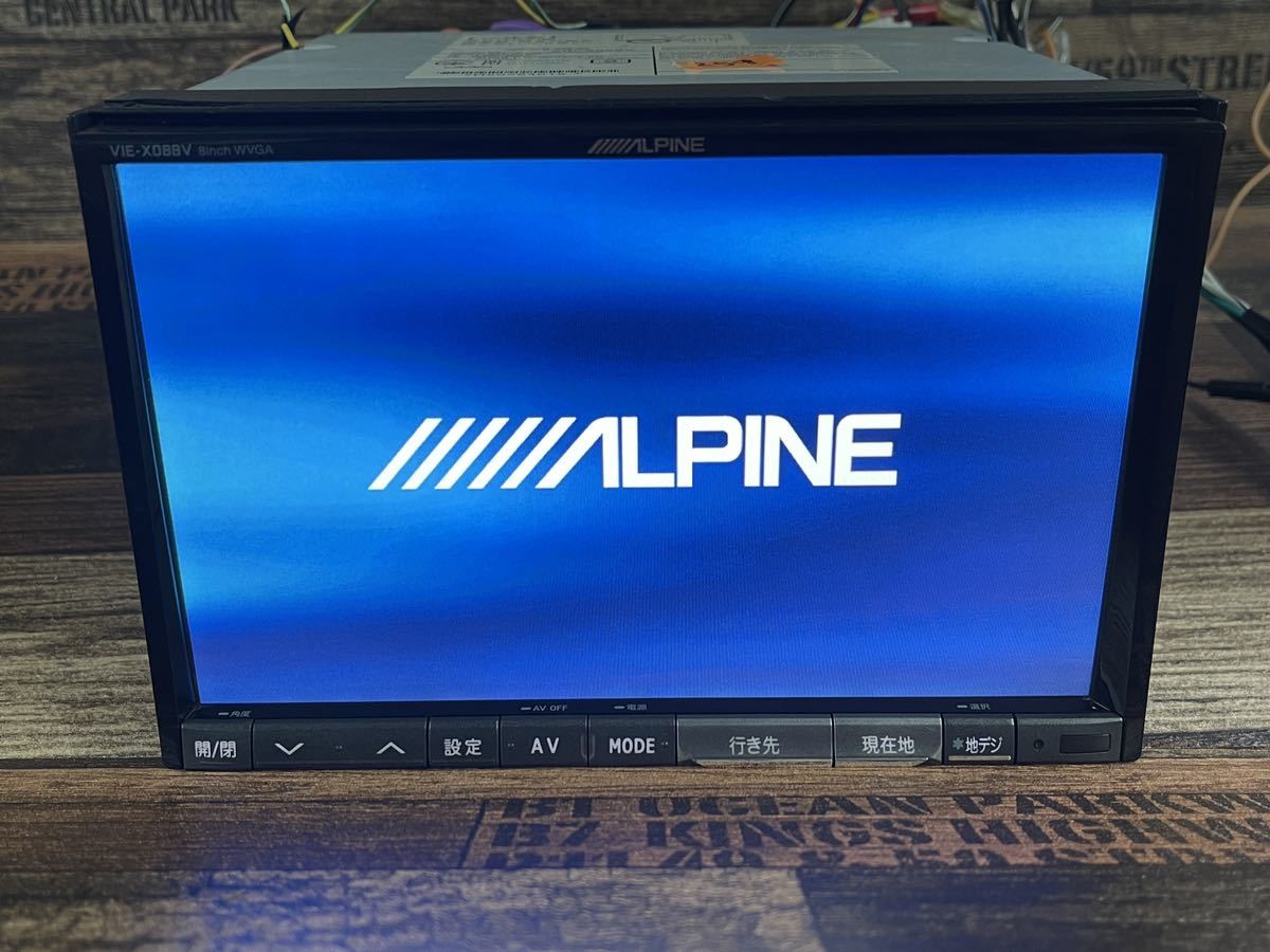 アルパイン VIE-X088V No. 259 HDD ナビ 2014年 8インチ フルセグ 
