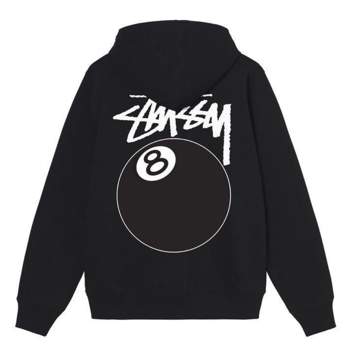 STUSSY パーカー 黒 古着 フーディー ビッグシルエット 肉厚 - パーカー