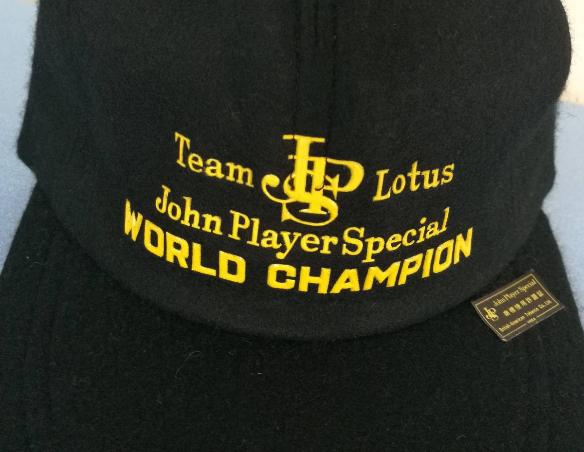 未使用　John Player Special Team Lotus 　キャップ　帽子 ロータス チーム F1　ワールドチャンピオン フェルト　54_画像2