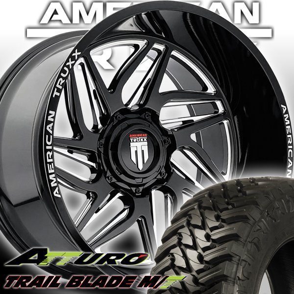 新作 20x10J セコイア タンドラ AMERICAN TRUXX AT1917 20インチマッドタイヤホイール ATTURO TRAIL BLADE MT 33x12.50R20