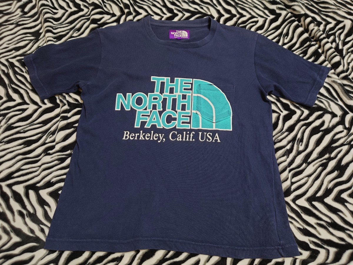 ノースフェイスパープルレーベル Tシャツ ロゴ ハーフドーム Mサイズ レディース THE NORTH FACE ネイビー