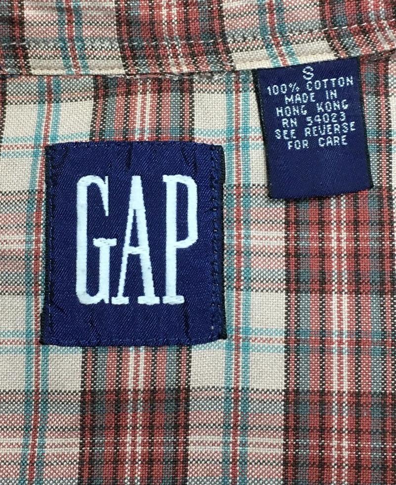 90s オールドギャップ GAP Vintage BDシャツ 古タグ ビンテージ 大きめ S ギャップ 送料込_画像1