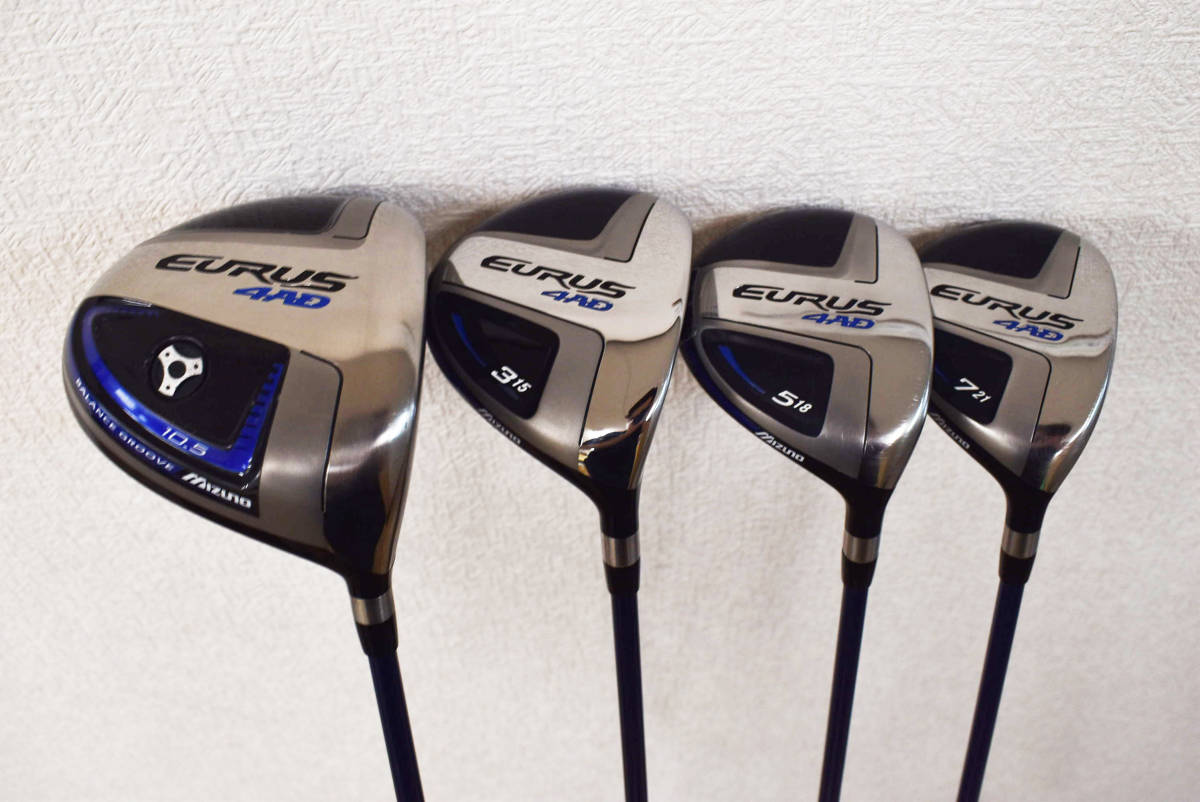288【USED/美品】 MIZUNO EURUS ゴルフクラブセット ミズノ ユーラス 1W 3W 5W 7W 5I 50° 55° ゴルフクラブ 7本セット メンズ 右利き R