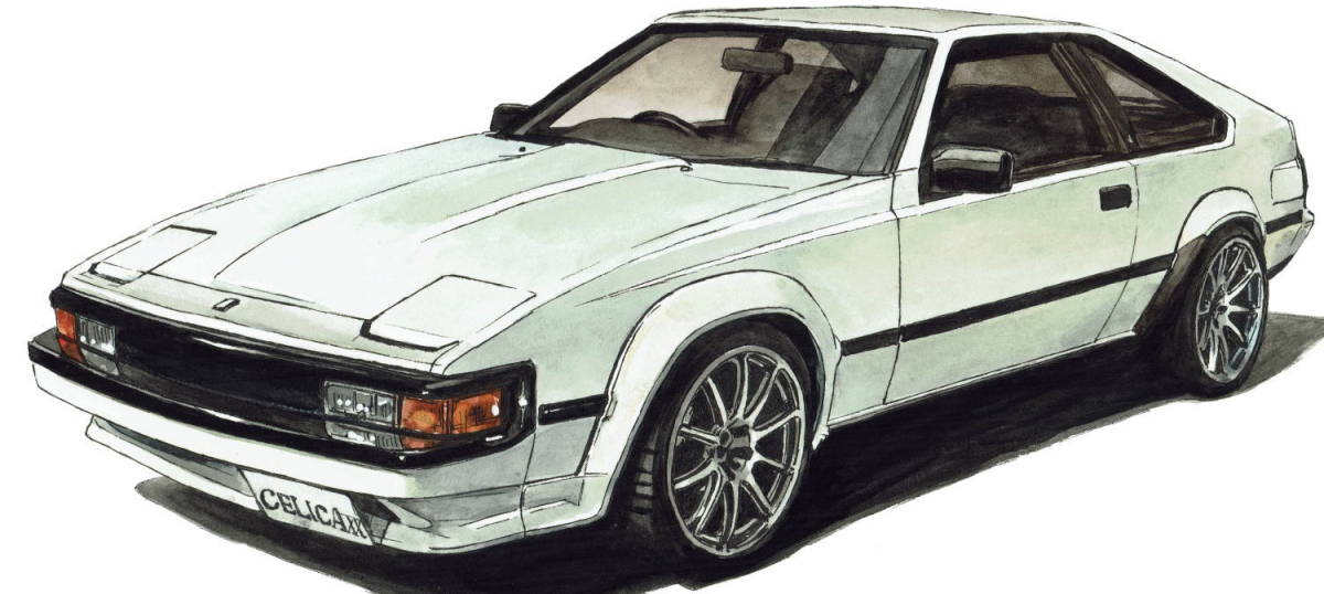 NC-967 TOYOTAスープラ2.0GT/RE・NC-968セリカXX/スープラ限定版画300部 直筆サイン有額装済●作家 平右ヱ門 希望図柄をお選び下さい。_トヨタ セリカ XX 2000GT