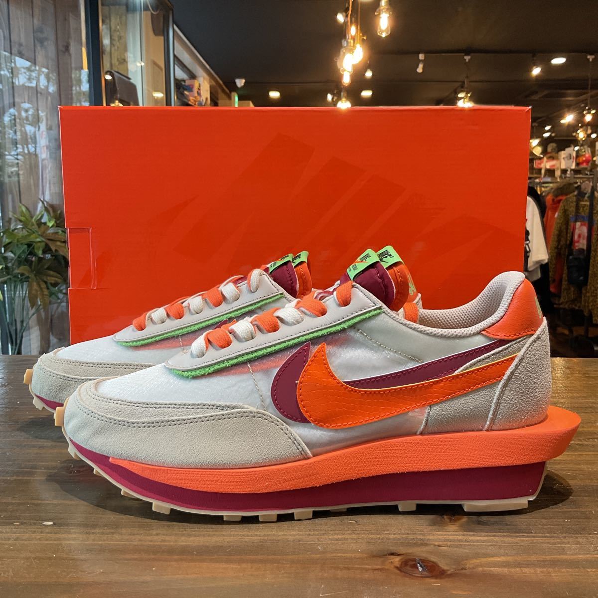NIKE ナイキ ×sacai CLOT LD WAFFLE ORANGE BLAZE クロット サカイ LD