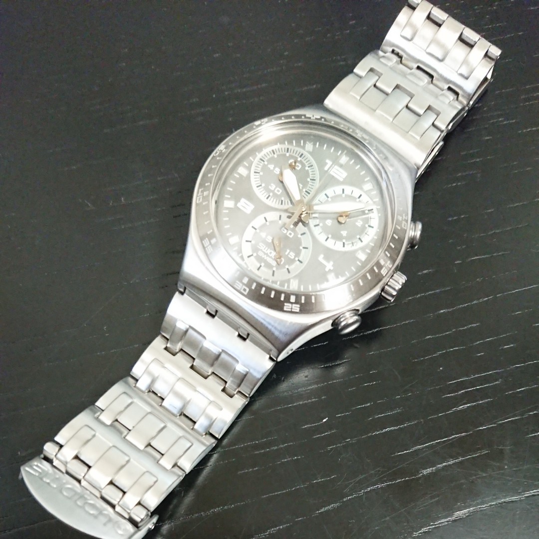 swatch アイロニー クロノグラフ 美品 irony chrono スウォッチ swatch アイロニー クロノグラフ 美品 irony chrono スウォッチ
