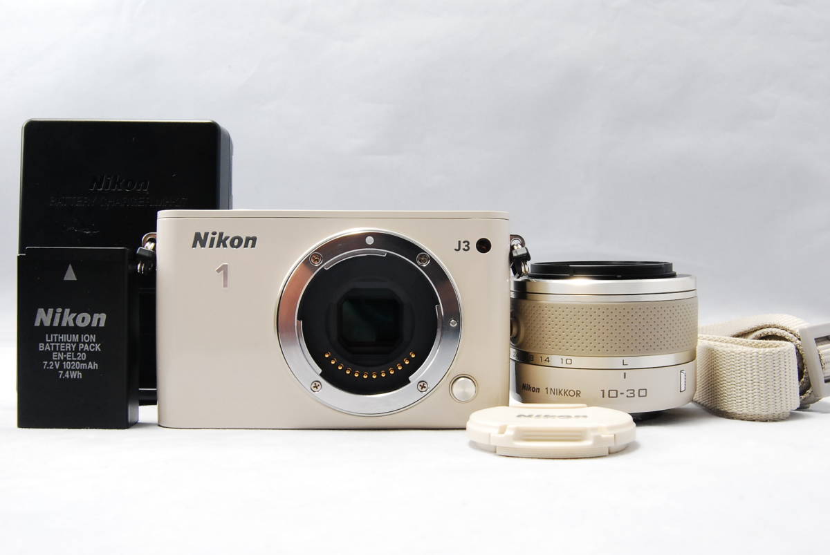 ニコン Nikon 1 J3 ボディ ベージュ ミラーレス一眼レフカメラ 付属