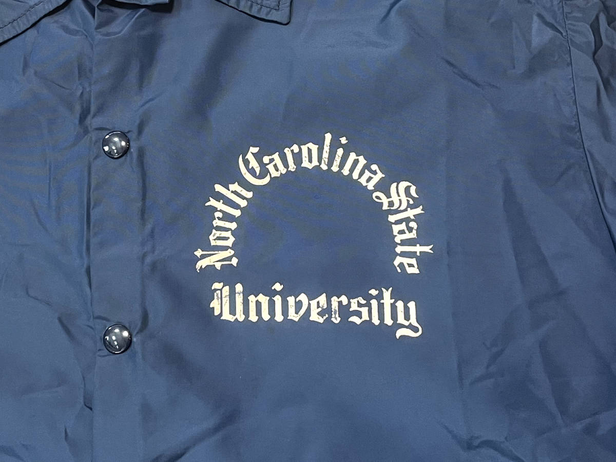  rare Champion[L]60\'s vintage coach jacket Runner z tag North Carolina State university / Vintage 