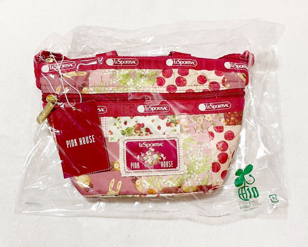  с биркой Pink House *MINI CROSSBODY Pink House лоскутное шитье сумка на плечо небольшая сумочка сумка ..... Cherry . One-piece 