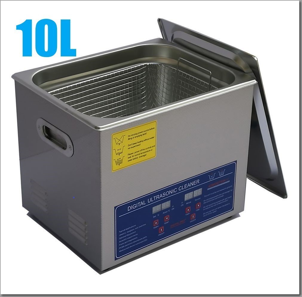 即決 超音波洗浄器 10L デジタル ヒーター/タイマー付き 業務用クリーナー洗浄機 排水ホース付き.