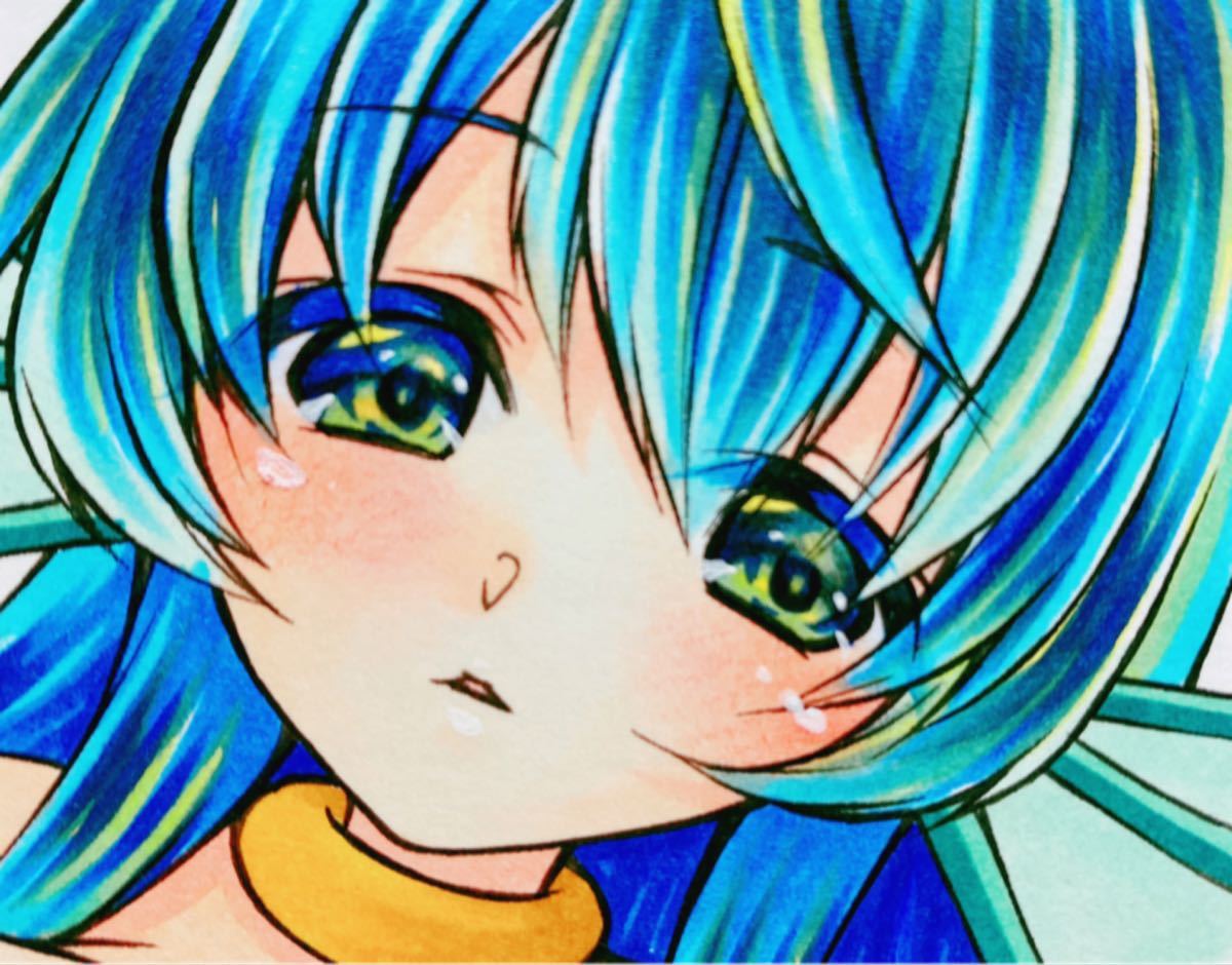 手描きイラスト ぷよぷよ セリリ A5 手ブラ 手描きイラスト ぷよぷよ セリリ A5 手ブラ