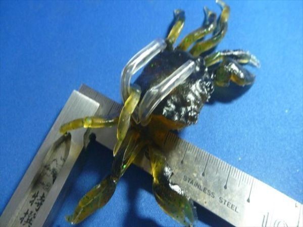 298　カニB緑　35g×5個　横の蛸釣りに、マゴチ・タコにズル引きタイプの引き釣りタコ仕掛けフック装着済み、ソフト蛸、かに、蟹_画像6