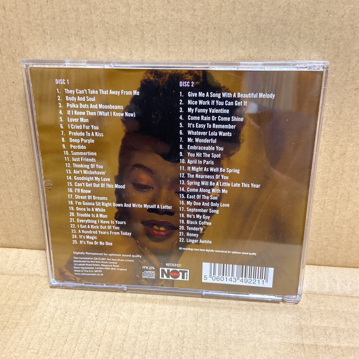 激安! 2CD Sarah Vaughan / The Great American Songbook / Not Now MusicNOT2CD221 UK盤_画像2