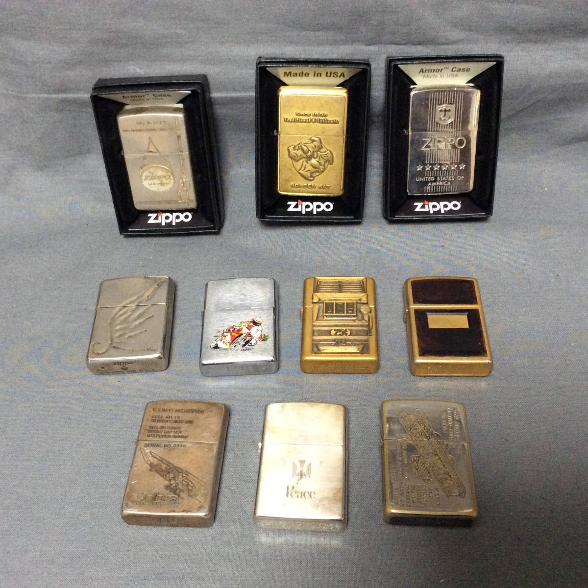 15400円アウトレット セール価格 人気製品 ZIPPO 9個+1セット 小物