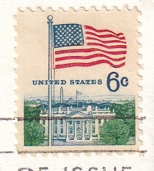 【ＦＤＣ】ホワイトハウスと星条旗（２）（１９６８年）（アメリカ）　t2967_画像2