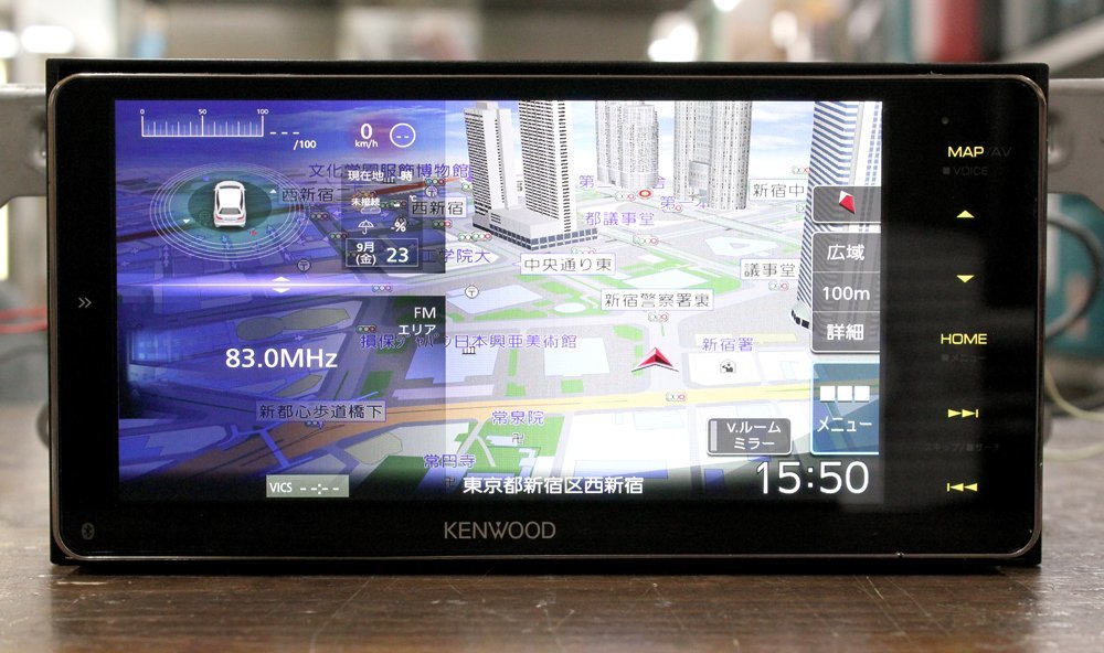 美品 KENWOOD ケンウッド 7型ワイド 彩速ナビ MDV-M906HDW 2019年製