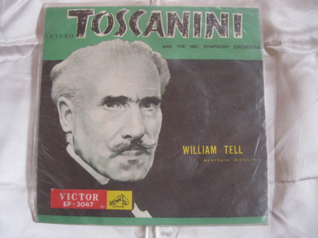 EP盤　TOSCANINI 歌劇「ウィリアム・テル」ー序曲　トスカニーニ指揮・NBC交響楽団　赤盤_画像1