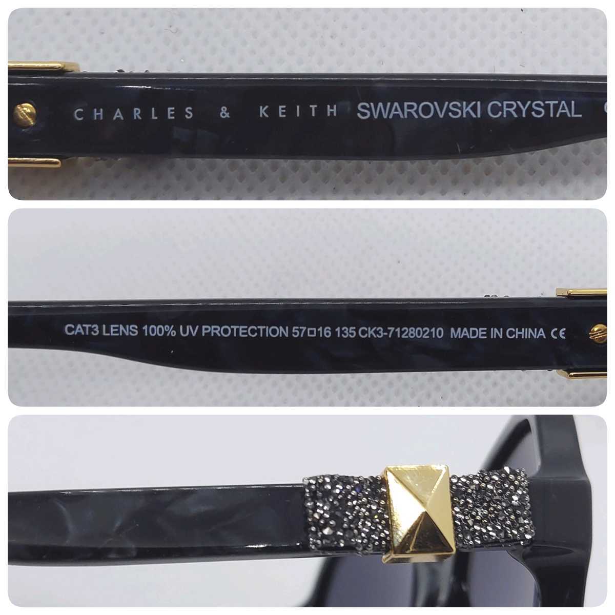  Charles & Keith Swarovski crystal sunglasses 