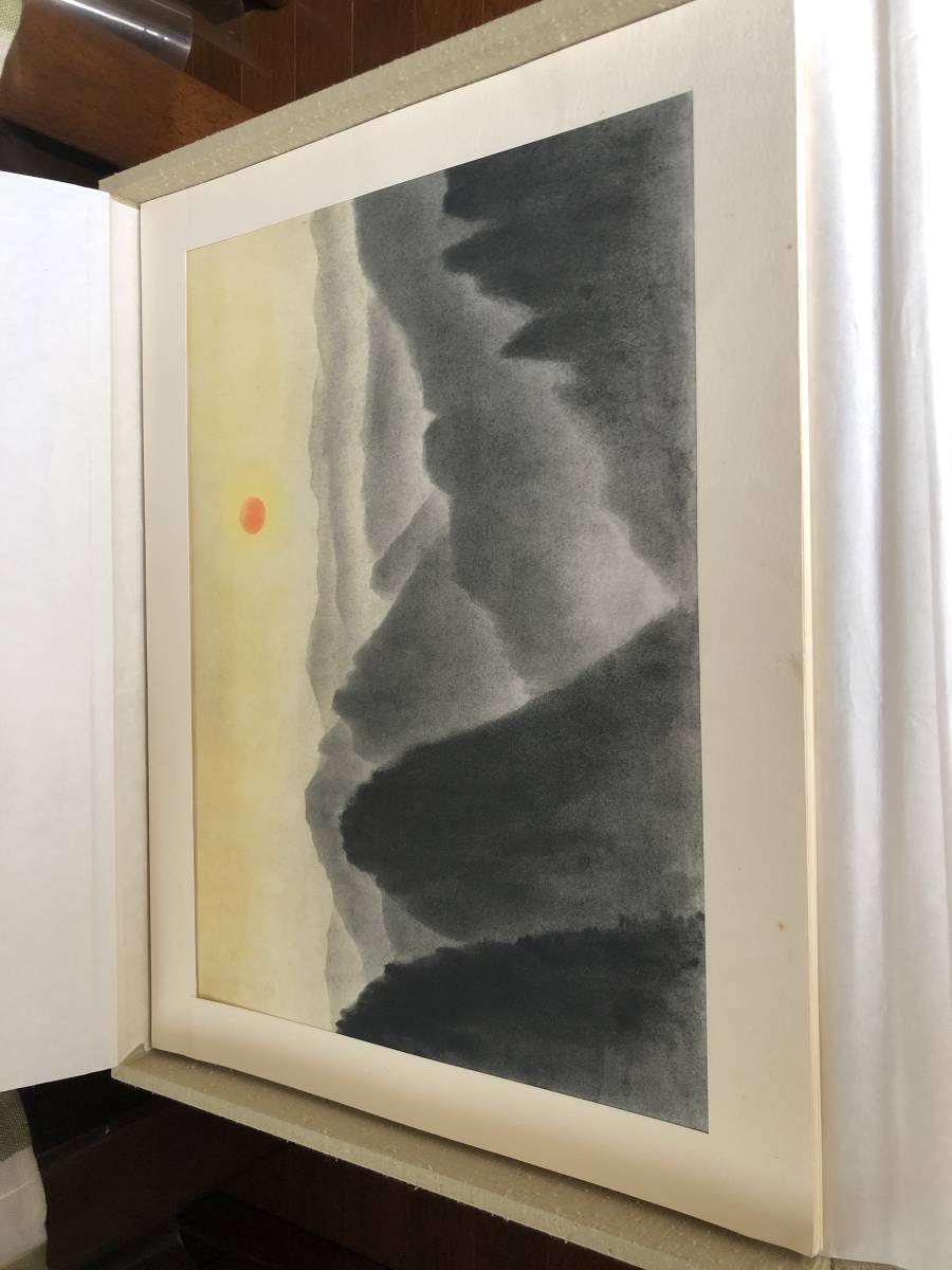 東山魁夷氏の絵「黄山白雲」（印刷）★☆中古_画像9